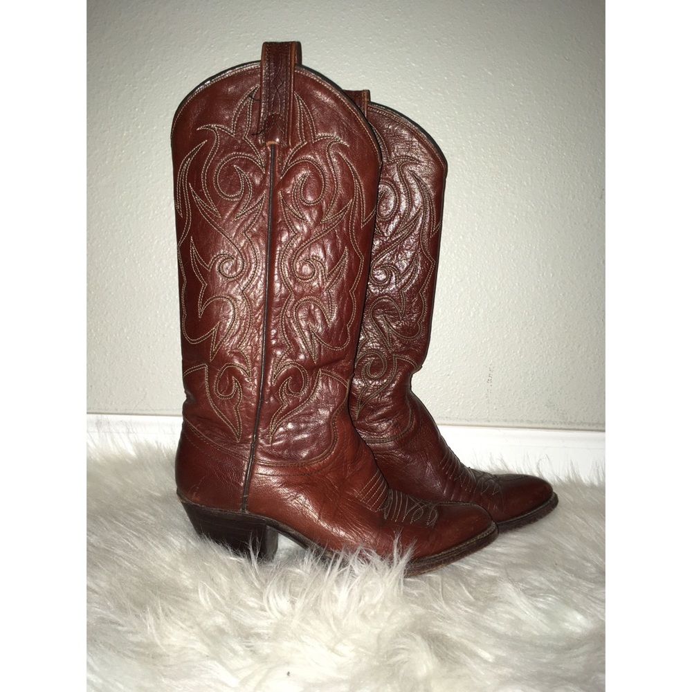 Vintage Dan Post Cowboy Boots